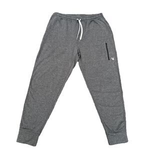 Vuori Jogger Pants Mens Gray Sunday Performance Stretch Zip Pocket S/M *Read